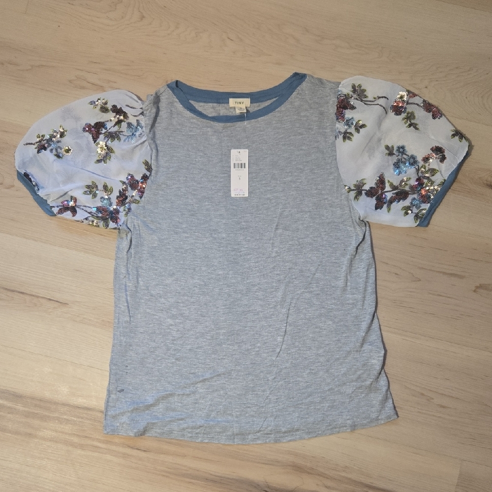 NWT Tiny By Anthropologie Short Sleeve Top, Size Small